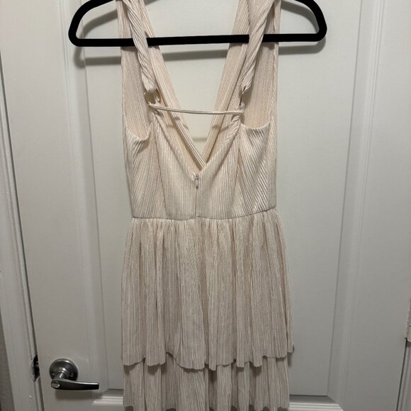 Sabina Musayev Alma Plisse Tiered Mini Dress - Picture 4 of 5